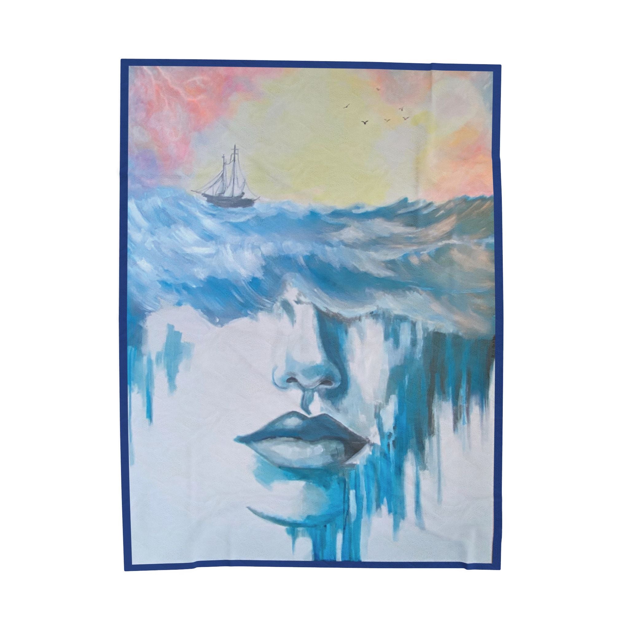 Mother Ocean Dream Velveteen Plush Blanket