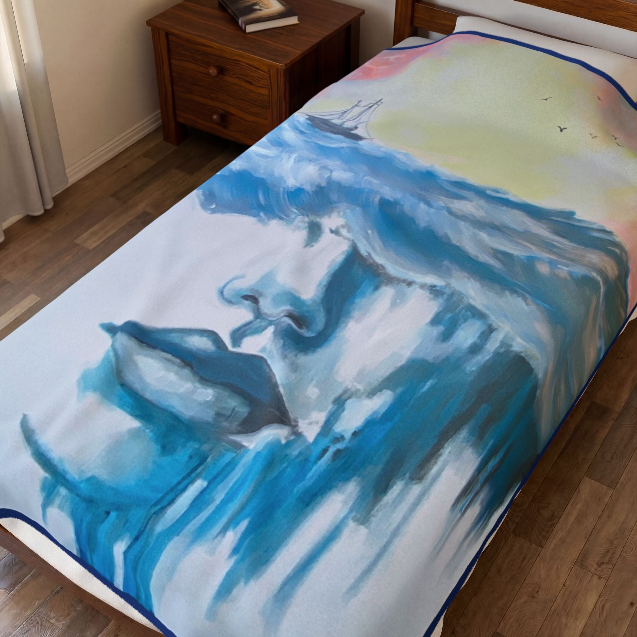 Mother Ocean Dream Velveteen Plush Blanket
