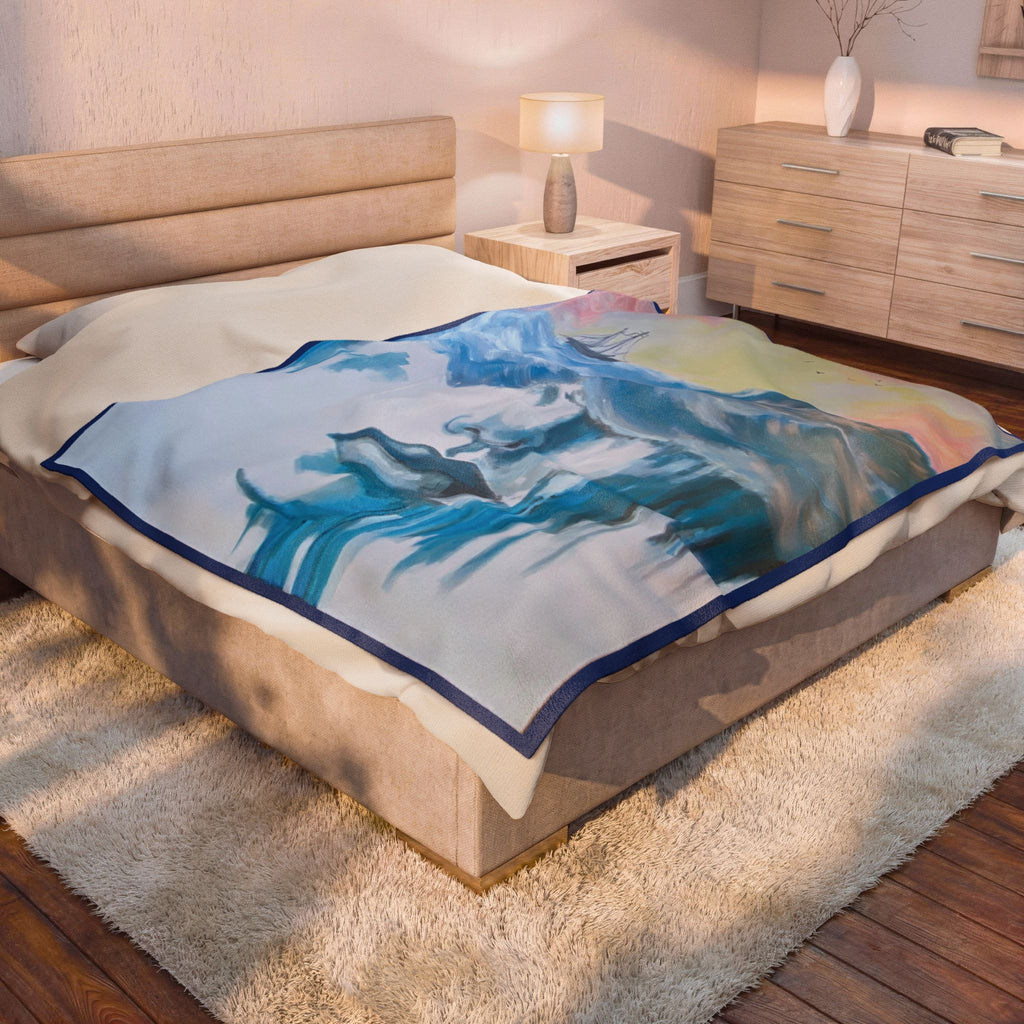 Mother Ocean Dream Velveteen Plush Blanket