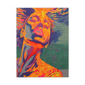 Vibrant Pop Art Woman Matte Stretched Canvas