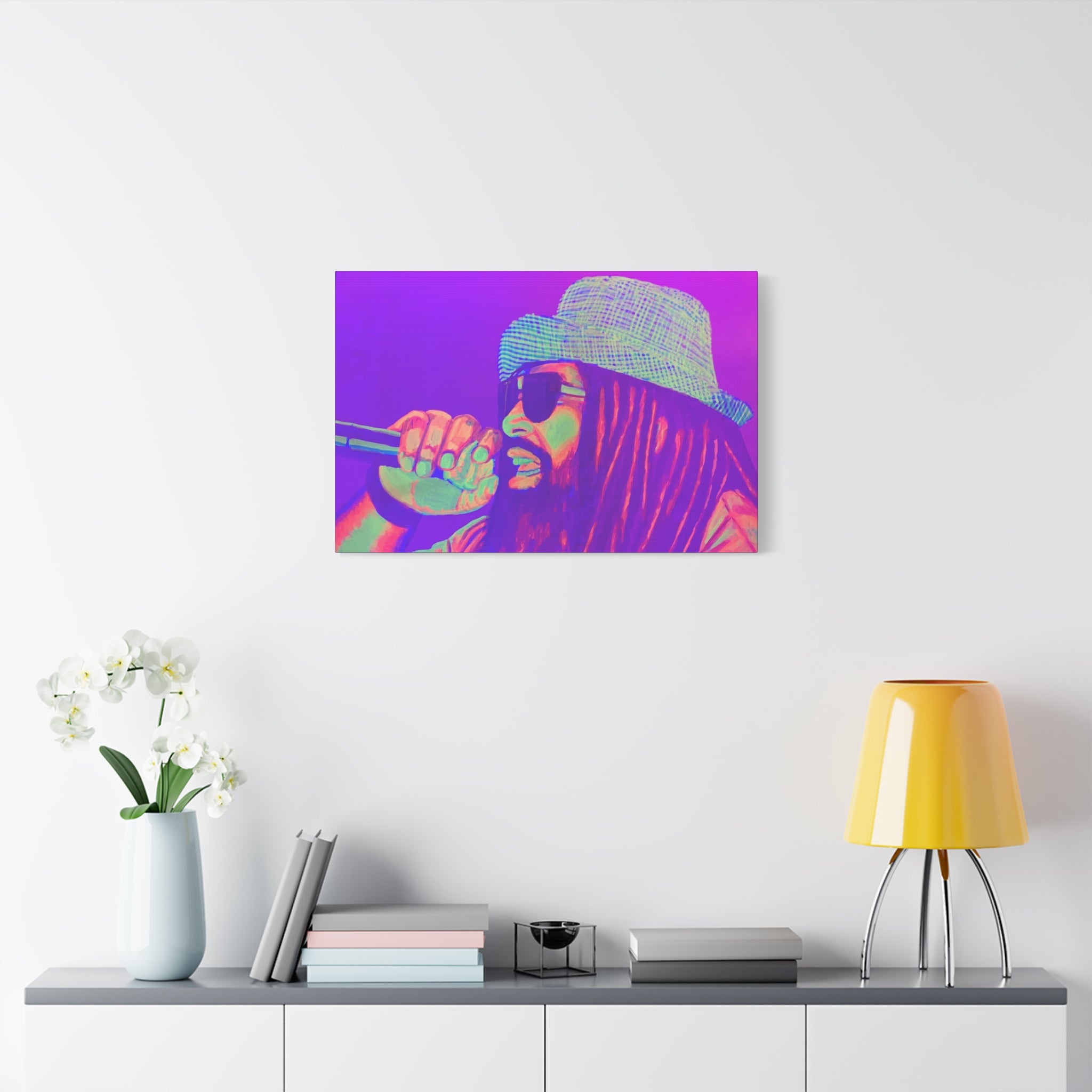 Frank is the Feeling Matte Canvas Art – Stretched Pop Art Music Wall Decor